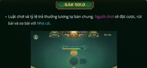 Bàn solo - Trải nghiệm mới tại Sunwin