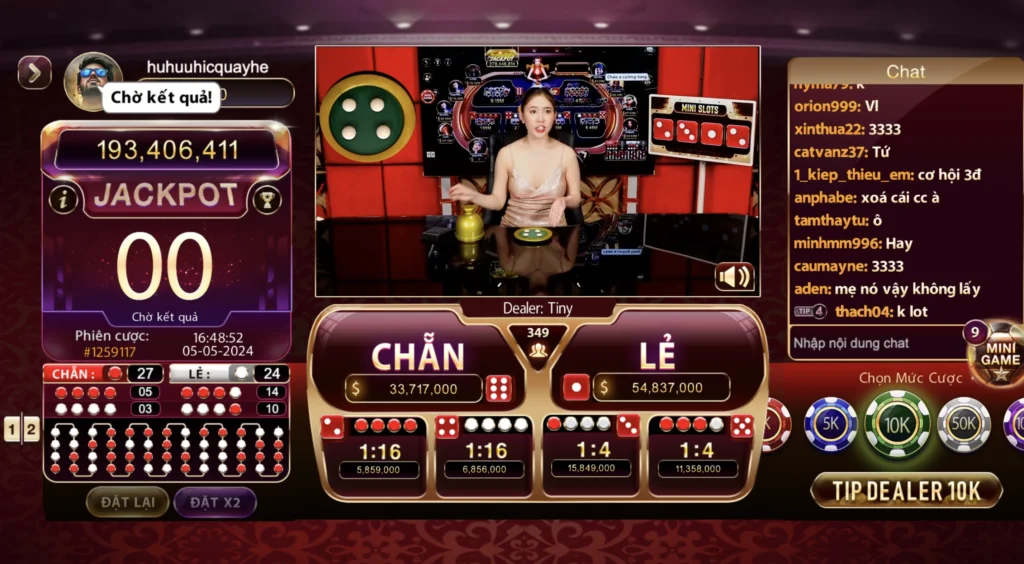 Chơi Xóc đĩa livestream cùng những cô Dealer xinh đẹp