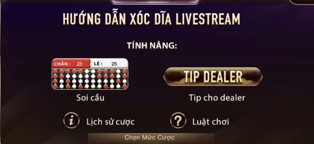 Hướng dẫn chơi Xóc đĩa livestream cực chi tiết