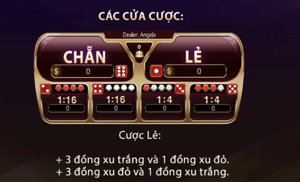 Một số cửa cược Xóc đĩa livestream chính