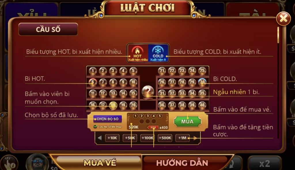 Cách thức cược, giải thưởng chuẩn trong Keno lộc phát tại nhà game Sunwin