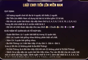 Đầy đủ về luật chơi Tiến lên miền Nam