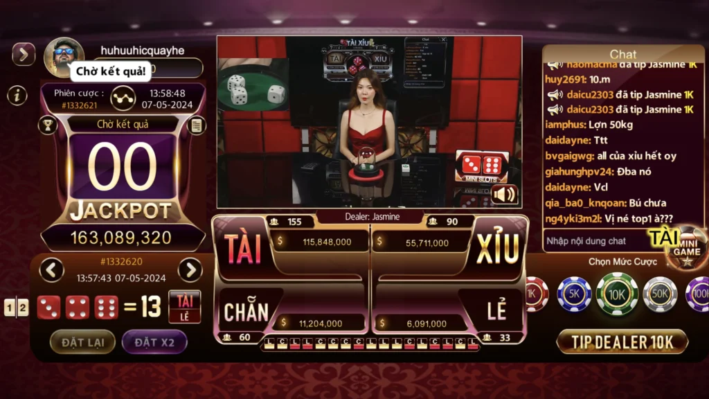 Giải trí với Tài xỉu livestream cùng Dealer xinh đẹp