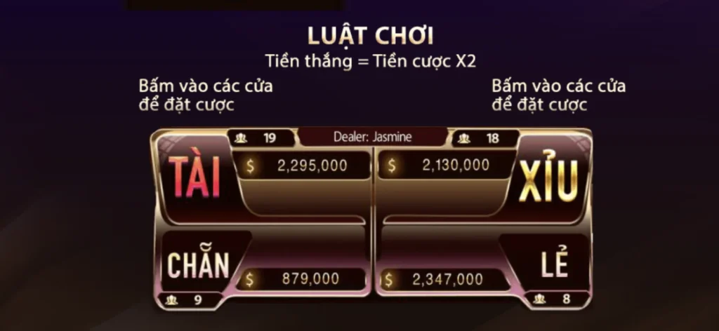 Luật chơi tài xỉu livestream đầy đủ