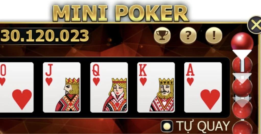 Tựa game Mini poker - Hot hit vào mùa hè